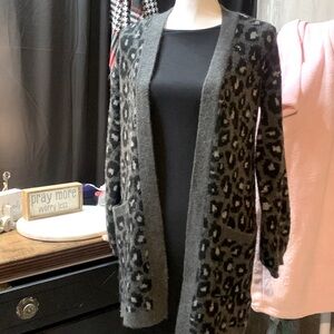 Abercrombie & Fitch Gray Cardigan Sweater